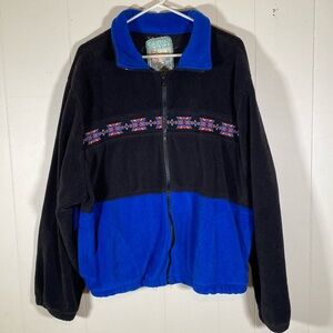 Canyon Guide Outfitters vintage aztec western southwestern fleece jacket size XL